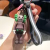 Violent Bear Keychain Backpack Hanger Chain 3D Doll Instagram Cartoon Trendy Brand Instagram Sesame Street Enamel Doll
