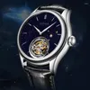 Relógios de pulso Aesop Top Luxo Star Sky Tourbillon Relógios Manual Movimento Movimento Negócio para Homens À Prova D 'Água Sapphire Mirror