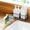 Kitchen Storage Cleaning Supply Rack Sponge Drain Basket Multi-function Holder For Sink Shelves