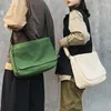 Väska canvas axel crossbody för damer stora dam satchels unisex stora kvinnliga messenger väskor