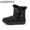 Laarzen 2022 Winter Winter Women Boots Warm Fur Waterdicht Sneeuwlaarzen Vrouw Midcalf Boots Plus Size Wedges Boots Shoes Woman Footwear