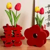 Party Decoration Chinese Wedding Decor Desktop Ornament Double Happiness Ideas Room 3d Standing Flowers Mariage Supplies