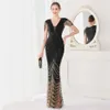 Deerveado Elegant v Neck Mermaid Evening Dress Long Luxury Beads Women Evening Party Dresses Dress Suction 19085 240321