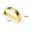 Towel Rings 12Pcs/Set Fashion Napkin Buckle Napkin Holder High Gloss Elegant Golden Silver Color Sturdy Tissue Ring Table Decoration 240321