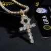 Projektant biżuterii Hot Sprzedaż hip hop S925 VVS Moissanite Niestandardowa najwyższa jakość certyfikowana łańcuch tenisowy Diamond Solid Jewelry 10k 14k 18k prawdziwe złoto