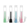 New Electric Removable Glass Bong Smoking Hand Pipe Easy To Hold Hookahs Plastic Bongs Water Pipes 6 colors Hookah Bag Dab Oil Rigs