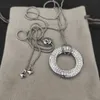 DAVID ManYur bijoux de marque de luxe américaine de qualité supérieure en argent 925 collier rond plein de diamants pour les femmes cadeau de charme 240311