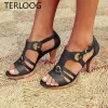 Stiefel High Heels Frauen Sandalen Sommerdesigner -Kleidruppschuhe 2022 Modepumpen Rome Plus Size 3543 Slides Women Shoes Party Mujer