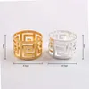 Towel Rings 6pcs Napkin Rings gold silver Napkin Holder West Dinner Towel Napkin Ring Party Decoration Table Decoration Use Napkin Buckle 240321