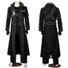 Cosplay Anime Costumes Swordsmanship Online Rollspel kommer på Kirito Kazuto Kirigaya Jacket Skjorta Byxor Högkvalitativ alla storlekar Anpassade klädc24321