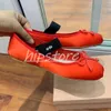 Designer miui skor balett platt professionella dansskor satin ballerinas plattform bowknot grunt mun enkel klänning sko rund tå platt sandaler kvinnor loafers