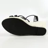 Sandaler Fashion Wedge High Heels Women Summer Gladiator Strappy Platform Shoes For Rope Heel Design Light Sandalias