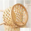 Planters Pots Lightweight Excellent Woven Planter Pot Holder Flower Display Shelf Eyecatching Plant Stand Wide Application For Pat Dhvlo