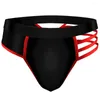 Underpants Men's Funny Underwear Gays U Convex Pouch Briefs Sissy Sexy Semitransparent Ice Silk Thongs Low Waist G-string Pants Mini Bikini