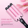 Irons Electric Curling Stick Egg Roll Korean Style Water Ripple Perm Threetube Curling Iron Waver Waver Styling Tools Hair Styler Wand