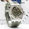 Montre-bracelet Designer AP 15720 Royal Oak Offshore Series Calibre 42 Cadran vert armée en acier de précision Montre mécanique automatique pour homme