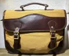 Bag Canvas Leather Office Bags For Men Shoulder Vintage Hand Business Sling