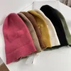 Berets Schicke Vollgesichtsmütze, winddicht, weich, für den Winter, Thermo-Strickmütze