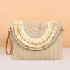 Shoulder Bags Fashion Summer Rattan Bag Messenger Women's Straw Handbags Handmade Woven Beach Clutch Tote Purses