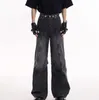 Designer Jeans Pants Men Women Basic For Women Fashion Retro Street Wear Loose Casual Bootcut Hole Mens Trousers S-3XL