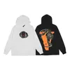 VLONE Sweat à capuche Nouveau coton Lycra tissu hommes et femmes réfléchissant lumineux à manches longues décontracté classique mode tendance hommes à capuche taille américaine S-XL 6706