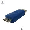 Kable komputerowe Złącza 300pcs/partia Standard USB 3.0 Typ Mężczyzna do mikro B Wtyka Adapter USB3.0 Adapter AM Micro OTXGD