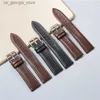 Bracelets de montre bandes de cuir véritable cuir de veau remplacer les sangles 18mm 20mm 22mm 24mm accessoires hommes femmes bande souple Y240321