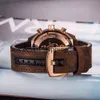 Cronografo SUPERCLONE Orologio da polso Orologio da polso Designer di moda di lusso Nastro da uomo con tre aghi Calendario sportivo Design impermeabile Busi