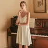 Women's Sleepwear With Chest Pads Elegant Nightgown Women Summer Thin Pajamas Sexy Sling Cotton Casual Comfortable Homewear Dresses