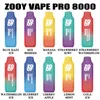 Zooy Pro 8000Puffs EU倉庫使い捨て電子タバコ卸売eタバコ