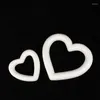 Décoration de fête 13,5 18,5 25 cm blanc creux coeur mousse moule artisanat boules saint valentin mariage décor bricolage enfants faveurs