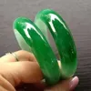 Bangle Natuurlijke Birma Groene Jade Armband Vrouwen Fijne Sieraden Echte Smaragd Jadeïet Myanmar Gecertificeerde Jades Steen Armbanden Geschenken