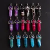 Kettingen 50/100 stuks Natuursteen Agaat Pijler Hangers Mode Healing Charms Bullet Slinger Ketting Maken Accessoires Groothandel