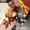 Cats and mice keychains female trinkets three-dimensional couples doll backpacks hanging accessories cartoon keys anime