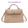 HREMMS KELYYS HAUPER HANDE PRINDE PRISE CUIR SOFT CROSSBOCK POUR FEMMES DES FEMBRES HIGH END Sac à main pour les femmes en 2024 New Western Style Portable Original 1: 1 avec un vrai logo Box