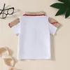 Nowonarodzona krańca koszulka Kids Summer Short Sleeve Cotton T-shirts Piękne dziecko chłopców dziewczyn