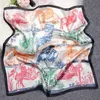Seidenschals Seidenschals Frühling Mode vielseitige Seidenquadratschalte hochgradige Schals Frauen zeigen weiße Nackenschutzschals