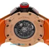 Relógio de pulso feminino Movimento RM RM032 Sweepback Timer Diver Relógio automático masculino dourado RG