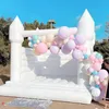 outdoor activities 13x13ft 4x4m Inflatable Wedding Moon House Jumping Bouncer White Bounce House Birthday party Air Jumper Bouncy Castle