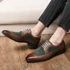 Casual Shoes Brogurs Business Men Formal Loafers Dress Oxfords Men's Wedding Fashion Leather Footwear Elegant Male Flat Big Size