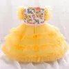 Girl Dresses Toddler Baby Dress Fluffy Tulle Flower Bow Baptism For Girls First 1st Birthday Party Wedding Prom Clothes Gown