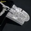 Designer smycken Hot Selling S925 VVS Custom High-End Hip Hop Style 925 Sterling Silver Name Letter Initial Fullt Iced Out Moissanite Diamond Pendant