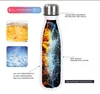 17oz 500ml Sublimation Water Bottles Blanks Stainless Steel Tumbler Flasks Sports Bottles with Lid for Tumbler Heat Press Sublimation Oven Printing