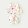 Vêtements de printemps en pur coton, combinaison à manches longues, vêtements d'automne pour nouveau-nés, pamas pour enfants, combinaisons pour bébés hommes et femmes