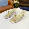 2024 designer de moda chinelos sapatos de salto feminino slides sandálias flip flops 35-43