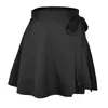 Spódnice Kobiety lato 2024 pasek czysty kolor wysoki talia moda szyfonowa satynowa spódnica z chipem swobodne vestidos WSL4611