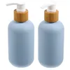 Garrafas de armazenamento dispensador de bomba de plástico shampoo condicionador recarregável recipiente banheiro chuveiro loção lavagem do corpo sabão mão