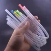 Wholesale 6*8mm L:15CM Silicone Straw hose with mouth tip for water glass oil burner dab rig bong Hookah Smoking Accessories LL