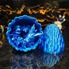 3D -tryckta Dragon Eggs Surprise Anime Figurer Doll Ornament Toys Full Motion Foges Crystal Dragons with Dragon Eggs Home Decor Lämplig för Autism ADHD AA88