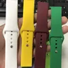 Enfärgad silikonrem som är lämplig för Huami Jiaming Huawei -rem 20mm 22mm Samsung Watch 4 Solid Color Strap